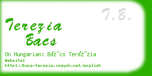 terezia bacs business card